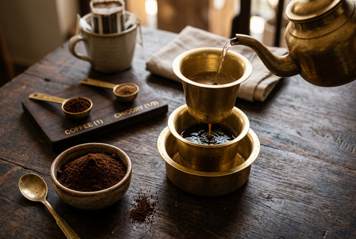 Coffee to Chicory Ratio for South Indian Filter Coffee