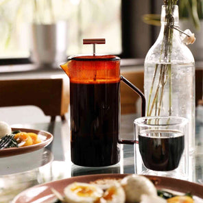 AMBER GLASS FRENCH  PRESS