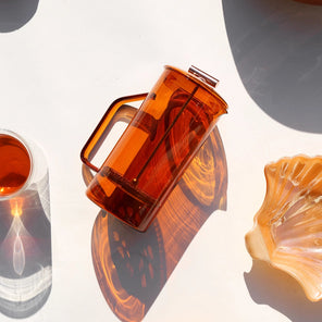 AMBER GLASS FRENCH  PRESS