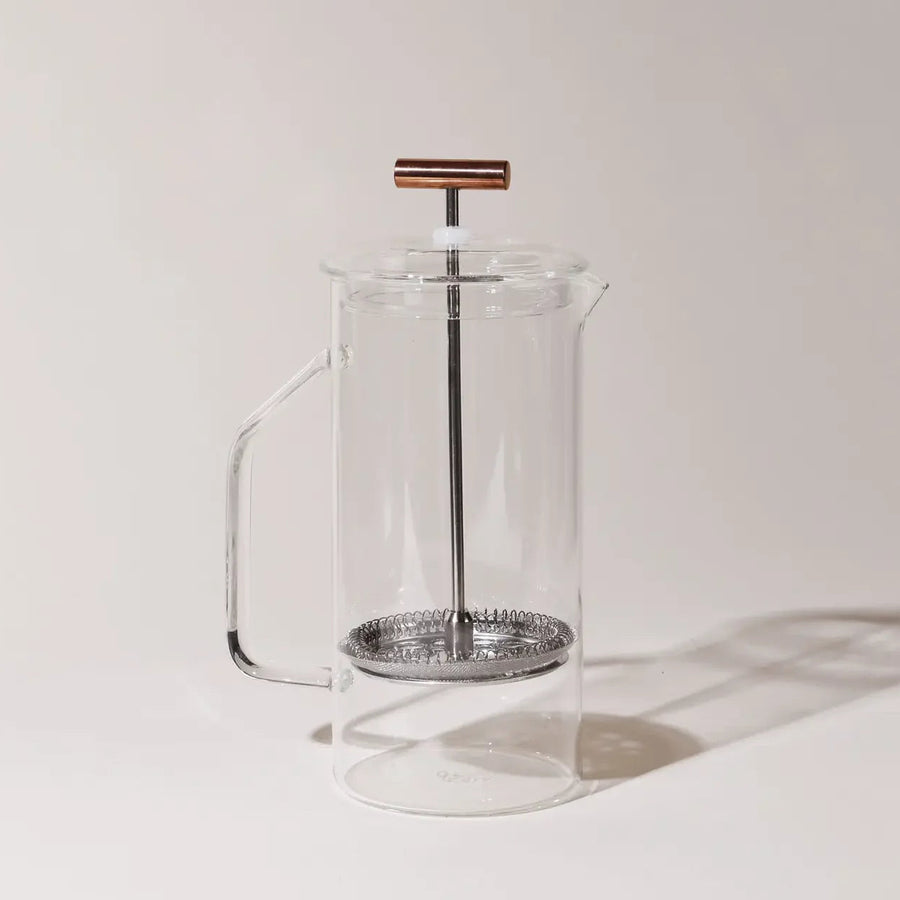 CLEAR GLASS FRENCH  PRESS